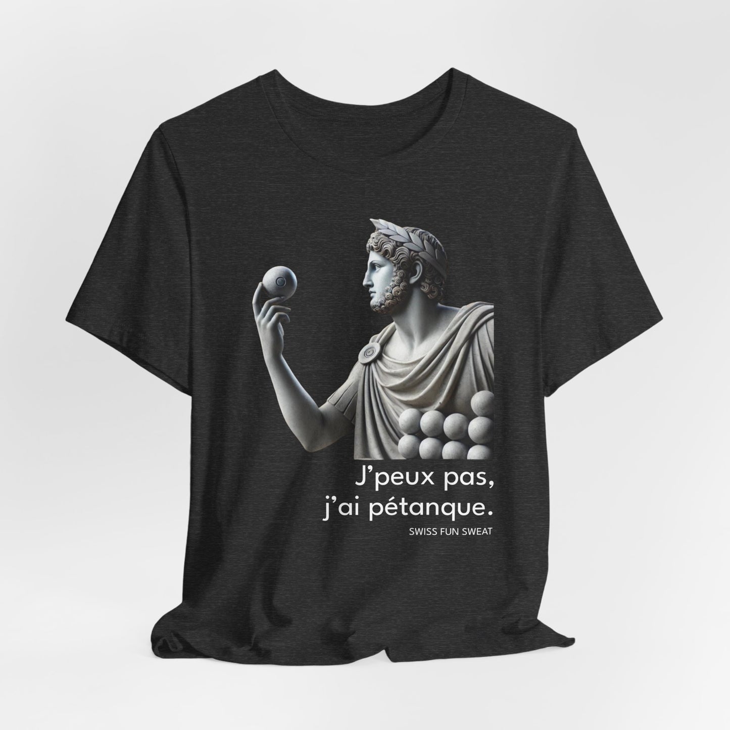 T-shirt Unisexe Classique "J'peux pas, j'ai pétanque"