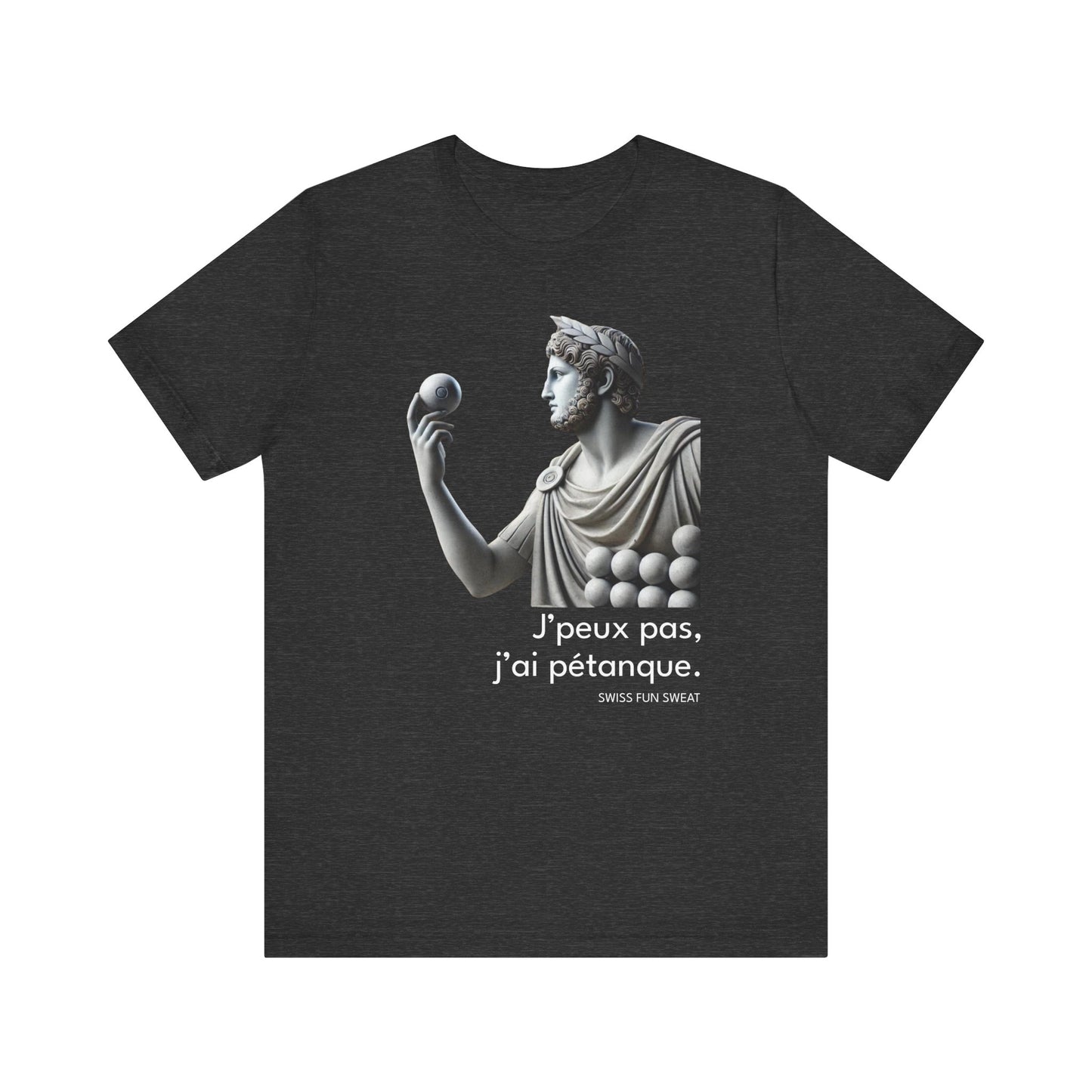 T-shirt Unisexe Classique "J'peux pas, j'ai pétanque"